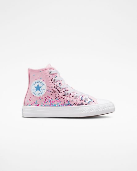 Zapatillas Altas Converse Chuck Taylor All Star Encapsulated Glitter Niña Naranjas Rosas Azules | PE 8P4025